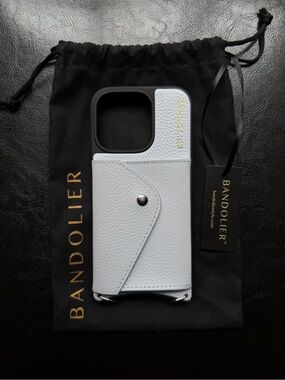 Bandolier Donna iPhone 16 Pro Case, Pastel Blue